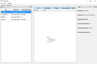 A multi-platform text compression program CompressIt